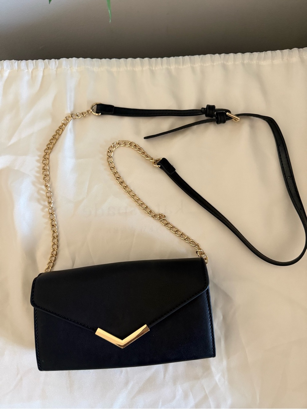 SOLD: Urban Expressions Black Mini Crossbody with Gold Accent